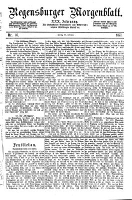 Regensburger Morgenblatt Freitag 16. Februar 1877