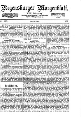 Regensburger Morgenblatt Freitag 5. Oktober 1877
