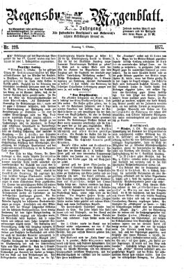 Regensburger Morgenblatt Sonntag 7. Oktober 1877