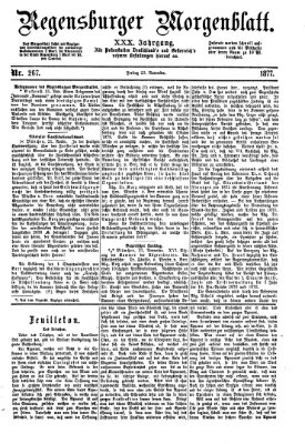 Regensburger Morgenblatt Freitag 23. November 1877