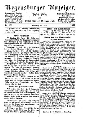 Regensburger Anzeiger Donnerstag 14. Juni 1877