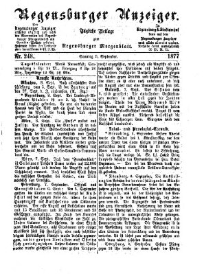 Regensburger Anzeiger Sonntag 9. September 1877