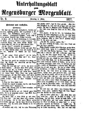 Regensburger Morgenblatt Sonntag 4. März 1877