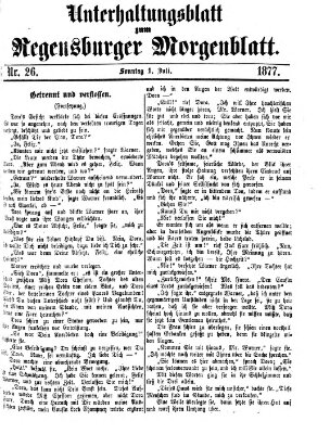 Regensburger Morgenblatt Sonntag 1. Juli 1877