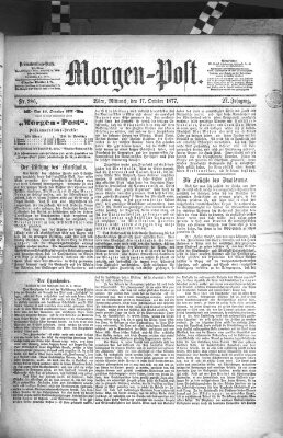 Morgenpost Mittwoch 17. Oktober 1877