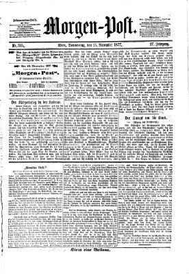 Morgenpost Donnerstag 15. November 1877