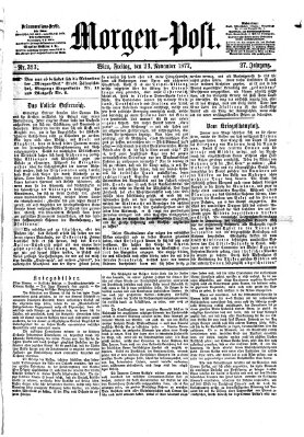 Morgenpost Freitag 23. November 1877