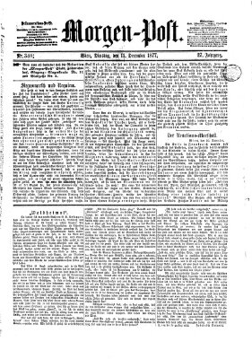 Morgenpost Dienstag 11. Dezember 1877