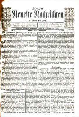 Fürther neueste Nachrichten für Stadt und Land (Fürther Abendzeitung) Sonntag 21. Januar 1877