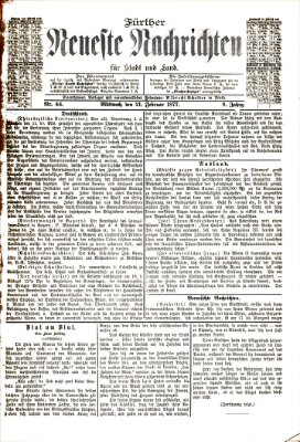 Fürther neueste Nachrichten für Stadt und Land (Fürther Abendzeitung) Mittwoch 21. Februar 1877