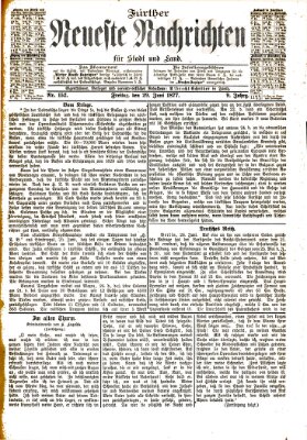 Fürther neueste Nachrichten für Stadt und Land (Fürther Abendzeitung) Freitag 29. Juni 1877