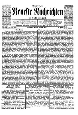 Fürther neueste Nachrichten für Stadt und Land (Fürther Abendzeitung) Mittwoch 15. August 1877