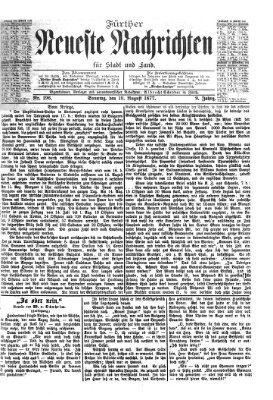 Fürther neueste Nachrichten für Stadt und Land (Fürther Abendzeitung) Sonntag 19. August 1877