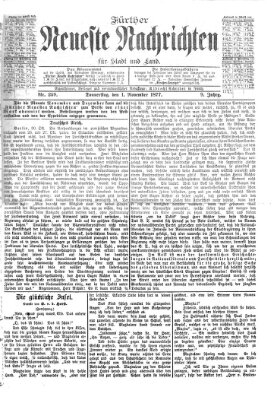 Fürther neueste Nachrichten für Stadt und Land (Fürther Abendzeitung) Donnerstag 1. November 1877