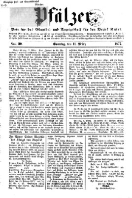 Pfälzer Sonntag 11. März 1877