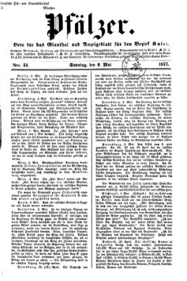 Pfälzer Sonntag 6. Mai 1877