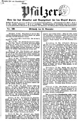 Pfälzer Mittwoch 14. November 1877