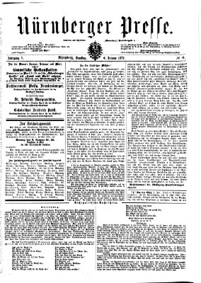 Nürnberger Presse Samstag 6. Januar 1877