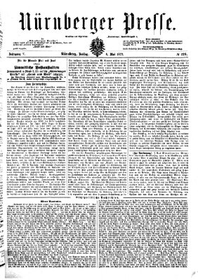 Nürnberger Presse Freitag 4. Mai 1877