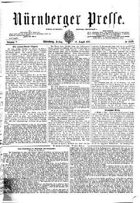 Nürnberger Presse Freitag 10. August 1877