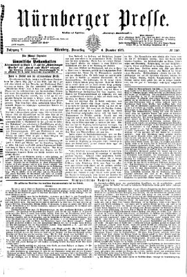 Nürnberger Presse Donnerstag 6. Dezember 1877