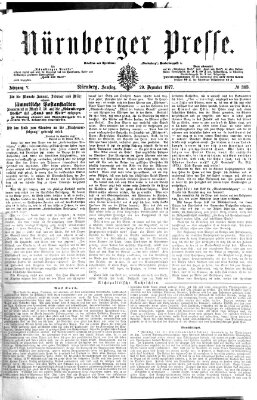 Nürnberger Presse Samstag 29. Dezember 1877