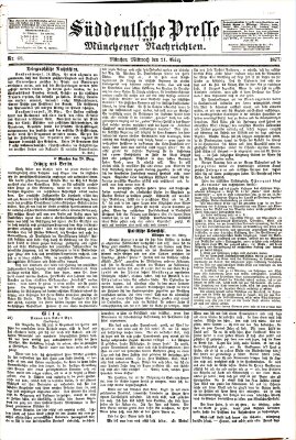 Süddeutsche Presse und Münchener Nachrichten (Süddeutsche Presse) Mittwoch 21. März 1877