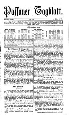 Passauer Tagblatt Sonntag 4. März 1877