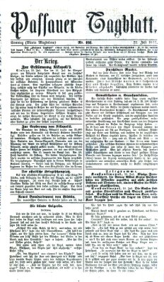 Passauer Tagblatt Sonntag 22. Juli 1877