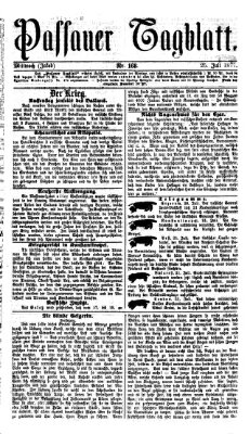 Passauer Tagblatt Mittwoch 25. Juli 1877