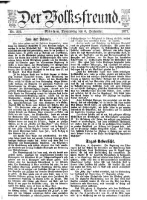 Der Volksfreund Donnerstag 6. September 1877