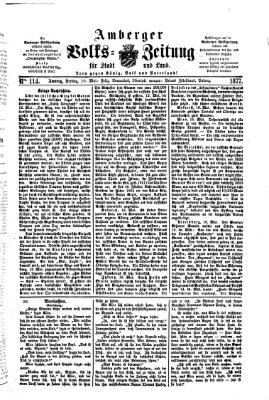 Amberger Volks-Zeitung für Stadt und Land Freitag 18. Mai 1877