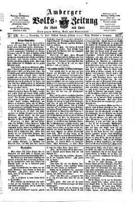 Amberger Volks-Zeitung für Stadt und Land Donnerstag 14. Juni 1877