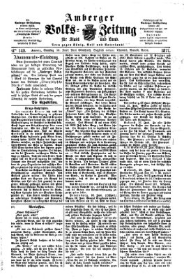 Amberger Volks-Zeitung für Stadt und Land Samstag 30. Juni 1877