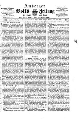 Amberger Volks-Zeitung für Stadt und Land Dienstag 13. November 1877