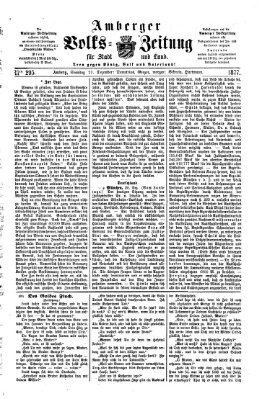 Amberger Volks-Zeitung für Stadt und Land Sonntag 23. Dezember 1877