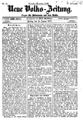 Neue Volks-Zeitung Freitag 19. Januar 1877