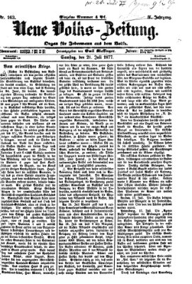 Neue Volks-Zeitung Samstag 21. Juli 1877