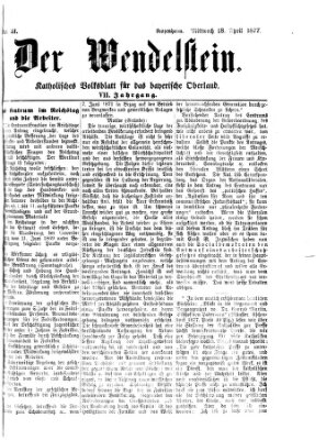 Wendelstein Mittwoch 18. April 1877