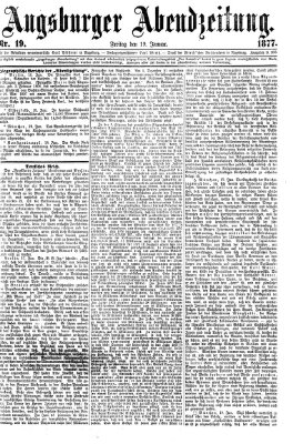 Augsburger Abendzeitung Freitag 19. Januar 1877
