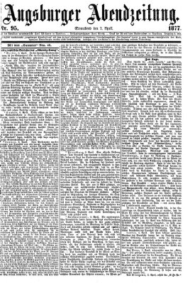 Augsburger Abendzeitung Samstag 7. April 1877