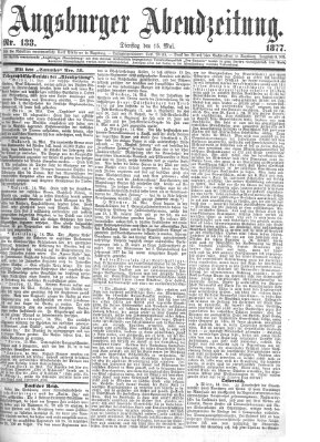 Augsburger Abendzeitung Dienstag 15. Mai 1877