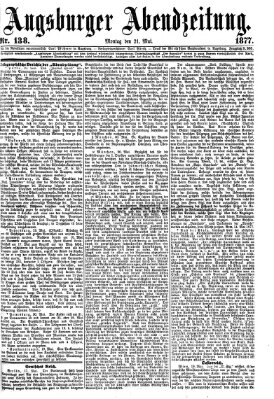 Augsburger Abendzeitung Montag 21. Mai 1877