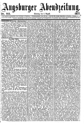 Augsburger Abendzeitung Sonntag 5. August 1877