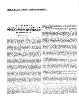 Allgemeine österreichische Gerichts-Zeitung Freitag 2. März 1877