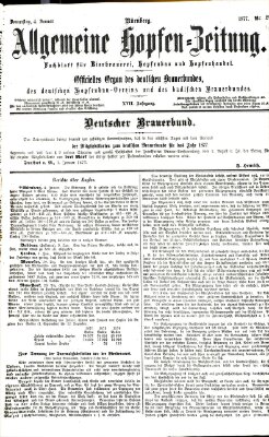 Allgemeine Hopfen-Zeitung Donnerstag 4. Januar 1877