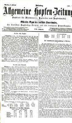 Allgemeine Hopfen-Zeitung Dienstag 6. Februar 1877