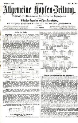 Allgemeine Hopfen-Zeitung Samstag 5. Mai 1877