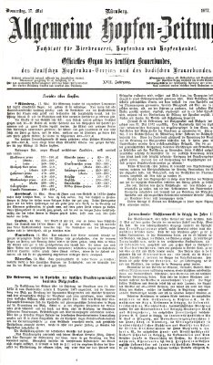 Allgemeine Hopfen-Zeitung Donnerstag 17. Mai 1877
