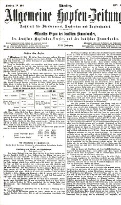 Allgemeine Hopfen-Zeitung Samstag 26. Mai 1877